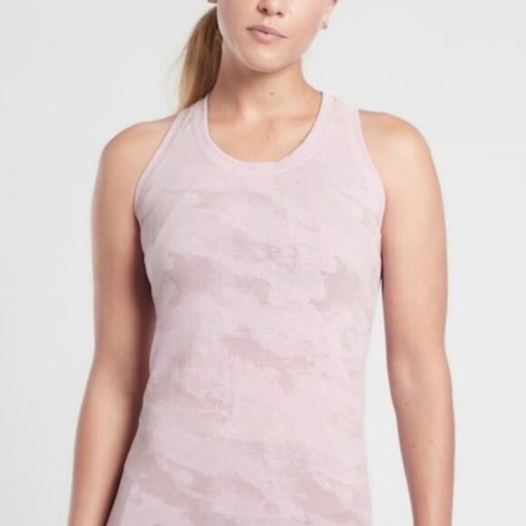 Athleta Tops - Athleta momentum racerback pink tank XL